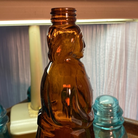1961 Mrs. Butterworth, Pancake Syrup amber glass Vintage - Picture 4 of 10
